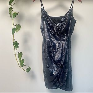 Sequin Short Black Dress